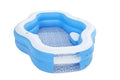 H2OGO! Splashview 8' Inflatable Family Pool With See-Through Window