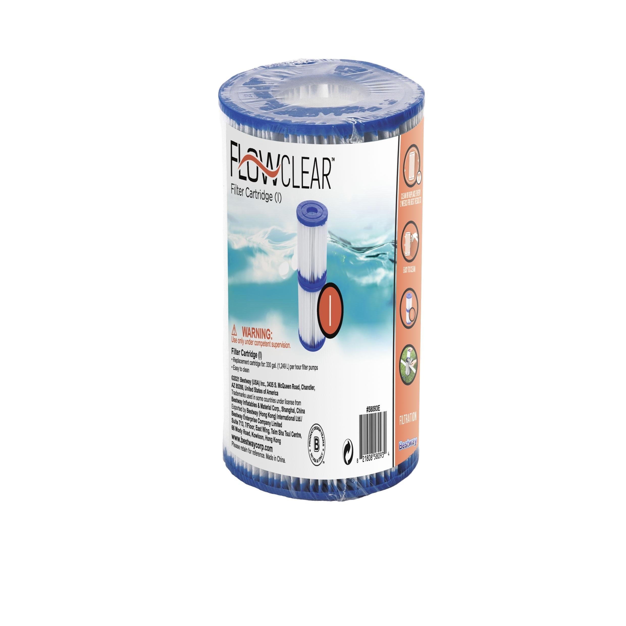 Flowclear Type I Filter Cartridge, 2pcs x 12 Set (Total 24pcs)