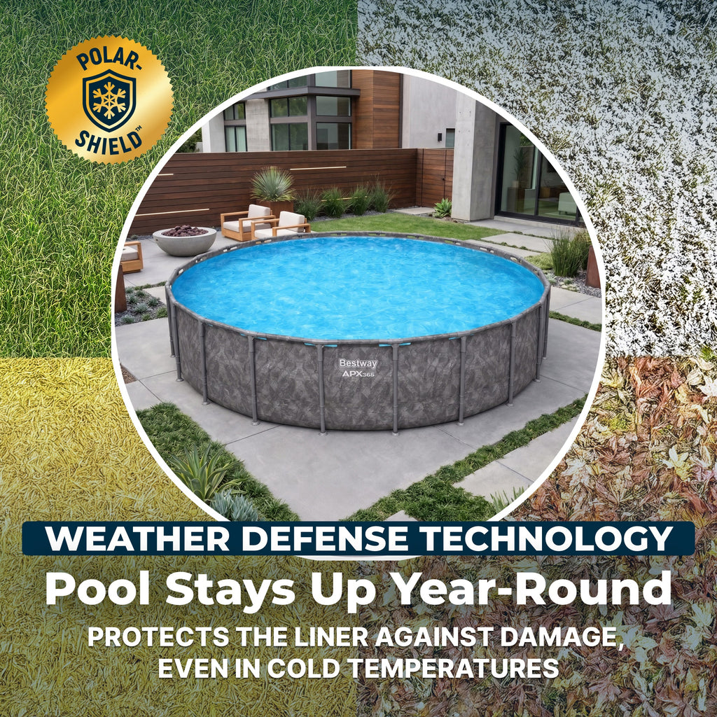 Bestway APX 365 22' x 52" Round Above Ground Pool Set